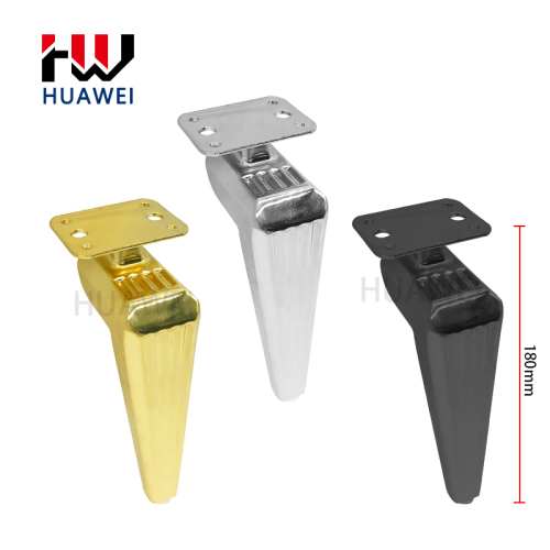 Huawei Wholesale Metal Cabinet Leg Gold Triangle Style Furniture Metal Leg