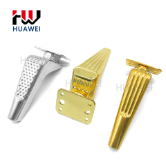 Huawei Wholesale Metal Cabinet Leg Gold Triangle Style Furniture Metal Leg