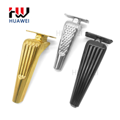 Huawei Wholesale Metal Cabinet Leg Gold Triangle Style Furniture Metal Leg
