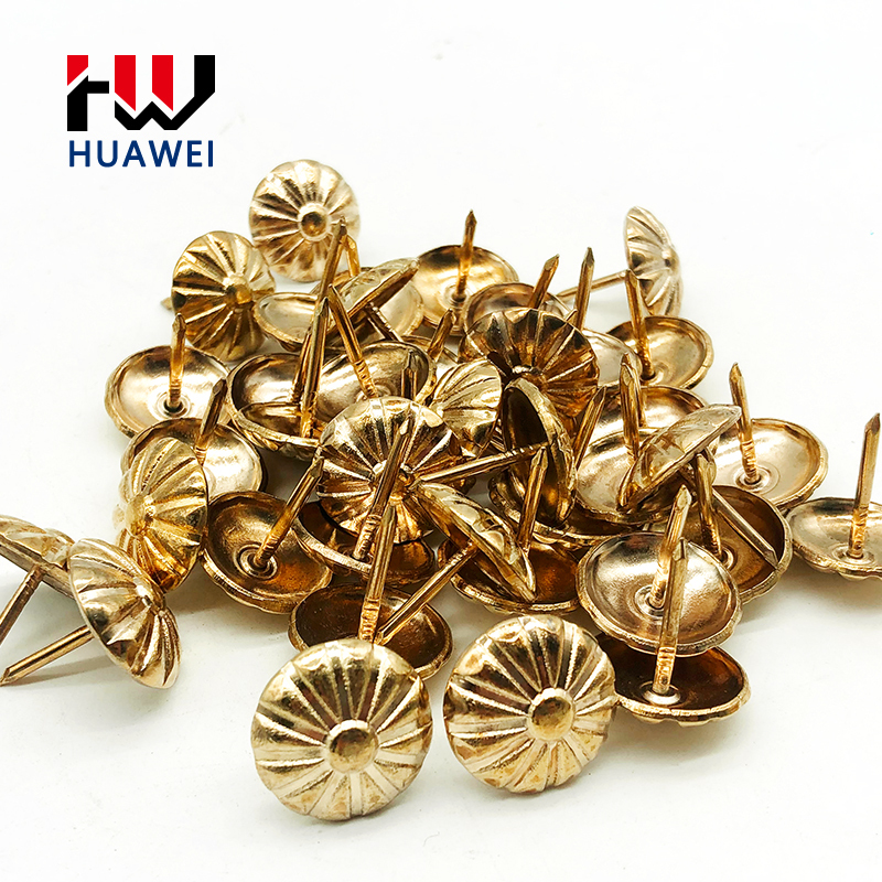 HUAWEI Wholesale Hardware Accessories Red Bronze Metal Furniture Nail Upholstery Decorative Sofa Nail