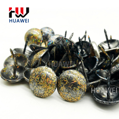 HUAWEI Furniture Hardware Sofa European Chair Decorative Nail Antique D14*17mm Iron Brass Nail