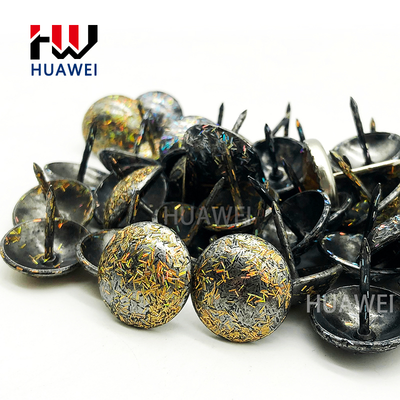 HUAWEI Furniture Hardware Sofa European Chair Decorative Nail Antique D14*17mm Iron Brass Nail