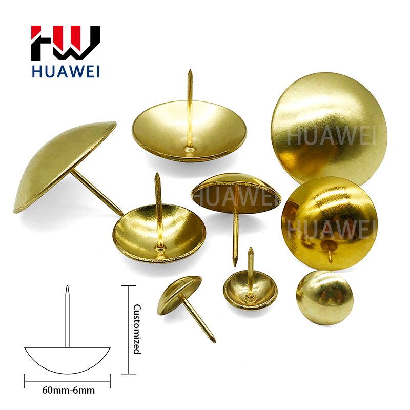HUAWEI Decorative Upholstery Nails 11mm Round Flower Head Sofa Studs Furniture Door Fastening Nails