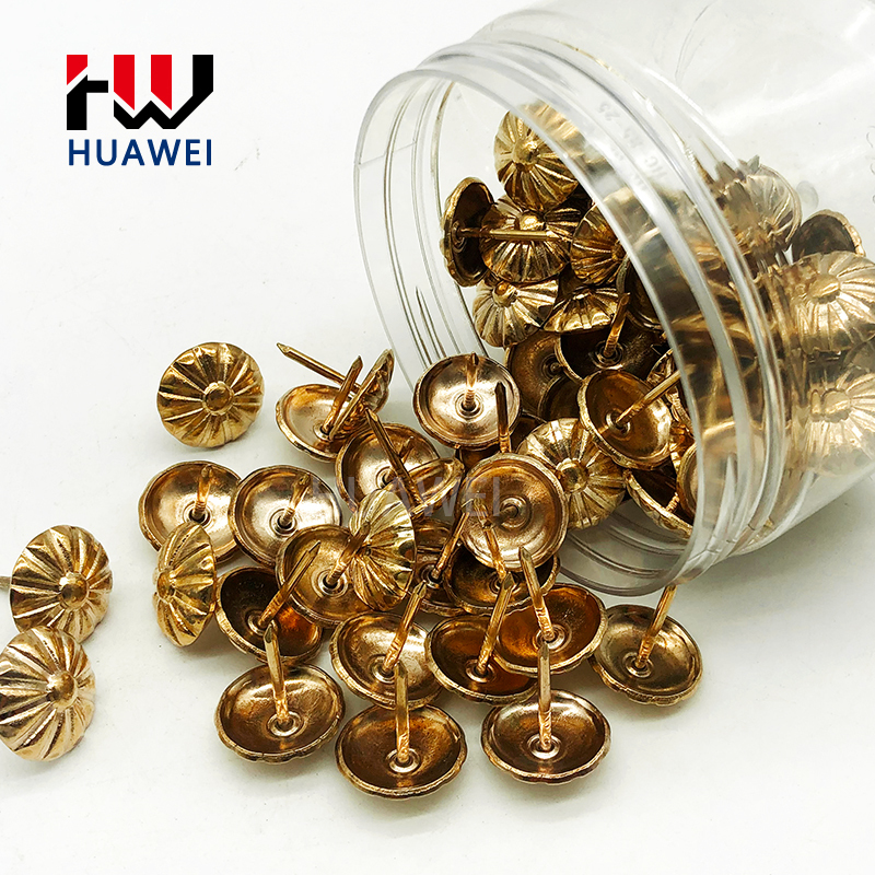 HUAWEI Wholesale Hardware Accessories Red Bronze Metal Furniture Nail Upholstery Decorative Sofa Nail