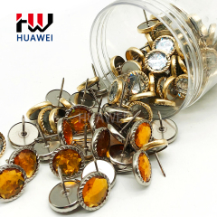 HUAWEI Furniture Hardware Accessories Metal Round Antique Brass Upholstery Decorative Sofa Nails