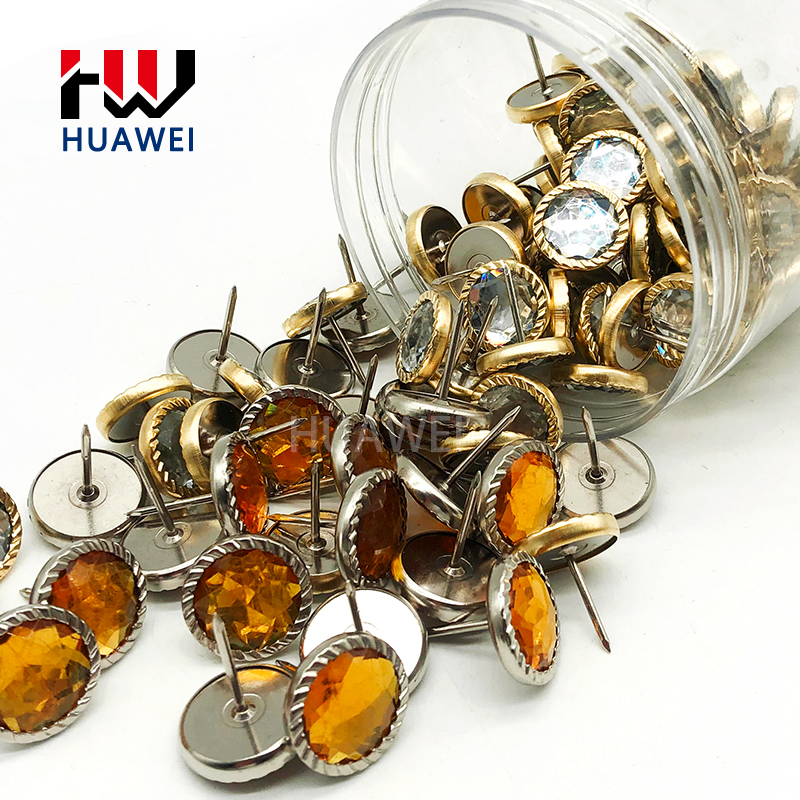 HUAWEI Furniture Hardware Accessories Metal Round Antique Brass Upholstery Decorative Sofa Nails