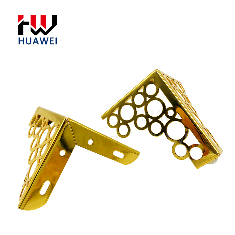 桦炜厚度1.8mm仿古雕刻金圈图案沙发腿装饰床脚家具腿