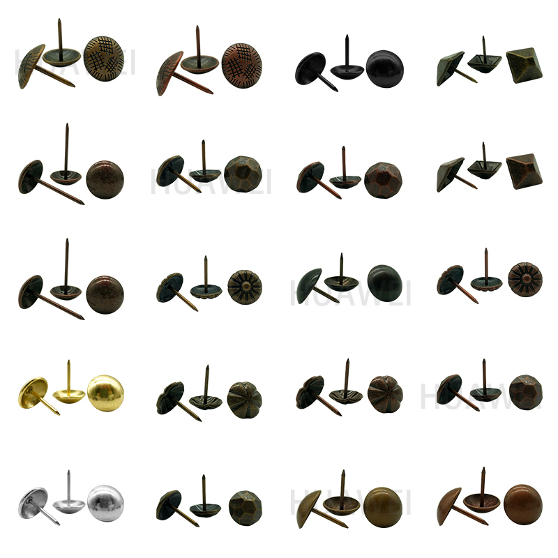 HUAWEI Furniture Nails Decorative Tacks Antique Pins Pattern Hollow Upholstery Chair Bed Sofa Nail