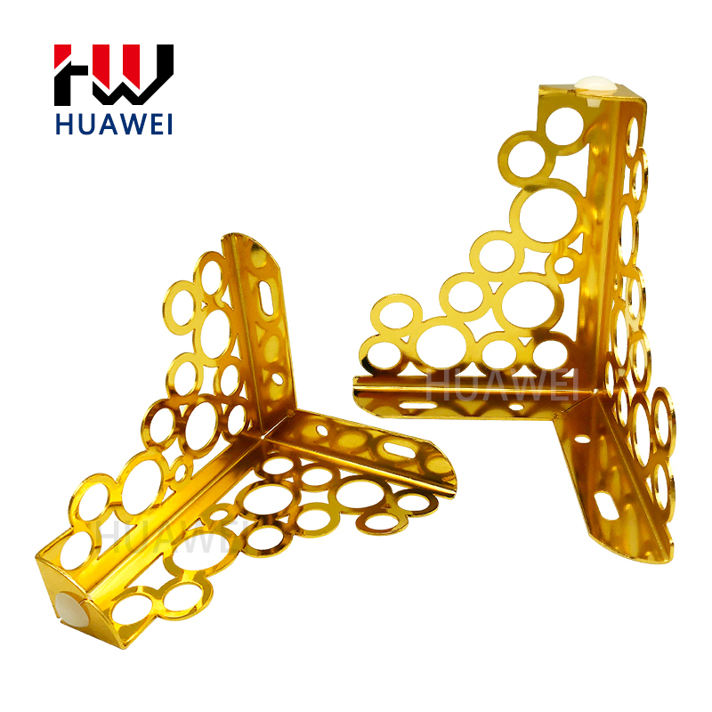 桦炜厚度1.8mm仿古雕刻金圈图案沙发腿装饰床脚家具腿