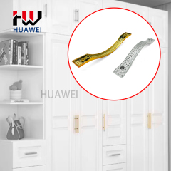 HUAWEI Hardware Furniture Handle Wholesale Easy Install Zinc Alloy Cupboard Closet Drawer Door Handle