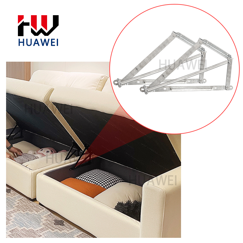HUAWEI Hydraulic Lift Sofa Bed Hinge Furniture Hardware Functional Accessories Gas Bed Lift up Lifting Mechanism