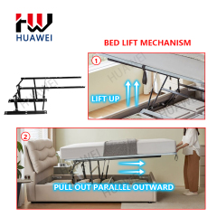 HUAWEI Adjustable Folding Bed Hydraulic Lift Mechanism Gas Spring Lift up Hinge Storage Folding Furniture Accessories