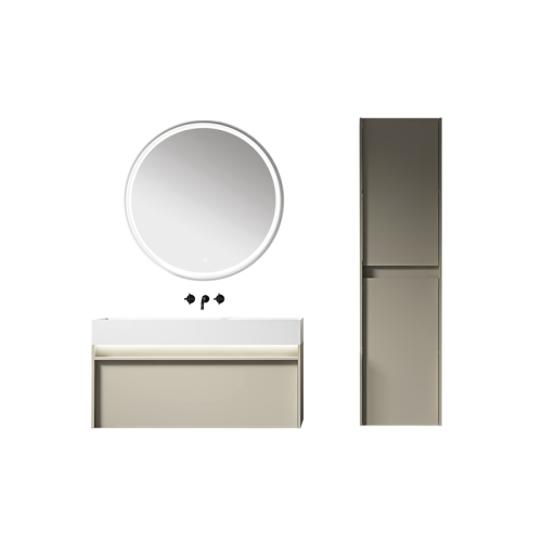 Single Counter Top Basin Wall Mounted Bathroom Vanity WBL-0319