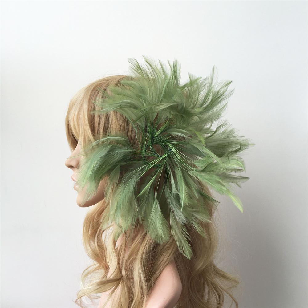 RM203 Feather Mount Hackle Feather Millinery Fascinators Hat Handcraft Headress