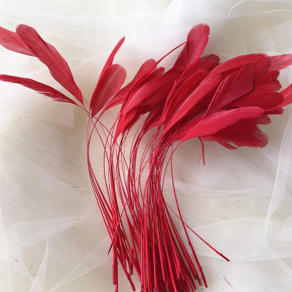 RL-SC03  Stripped Coque Feather 10/12 25pcs/Packet 50pcs/Packet 100pcs/Packet