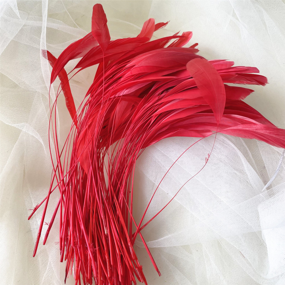 RL-SC03  Stripped Coque Feather 10/12 25pcs/Packet 50pcs/Packet 100pcs/Packet