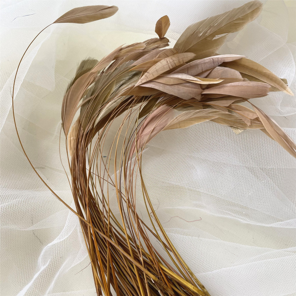 RL-SC03  Stripped Coque Feather 10/12 25pcs/Packet 50pcs/Packet 100pcs/Packet