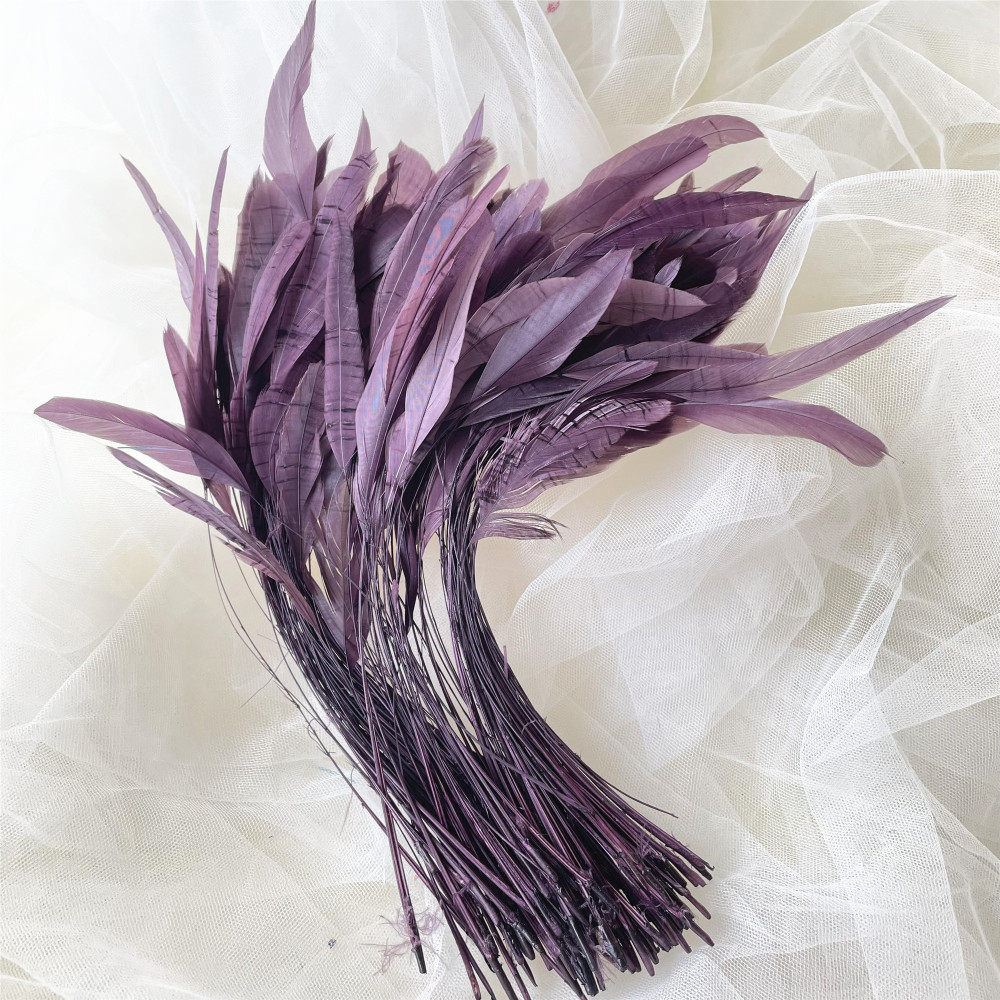 RL-SC03  Stripped Coque Feather 10/12 25pcs/Packet 50pcs/Packet 100pcs/Packet