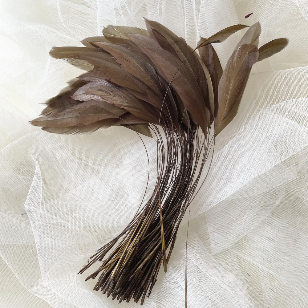 RL-SC03  Stripped Coque Feather 10/12 25pcs/Packet 50pcs/Packet 100pcs/Packet