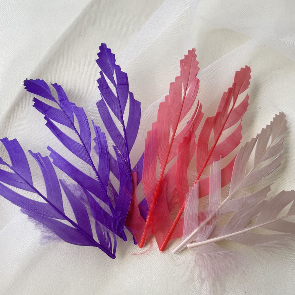 RL-LSP Long Spiky Tips Goose Feather 25pcs/Packet
