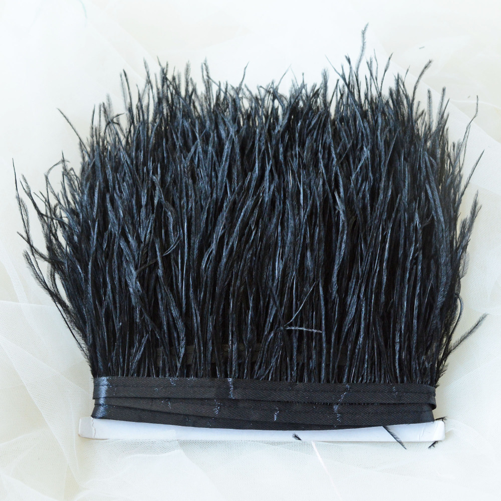 RL-OS01 Ostrich Fringe Feather Trim 34 Colours 1 Meter