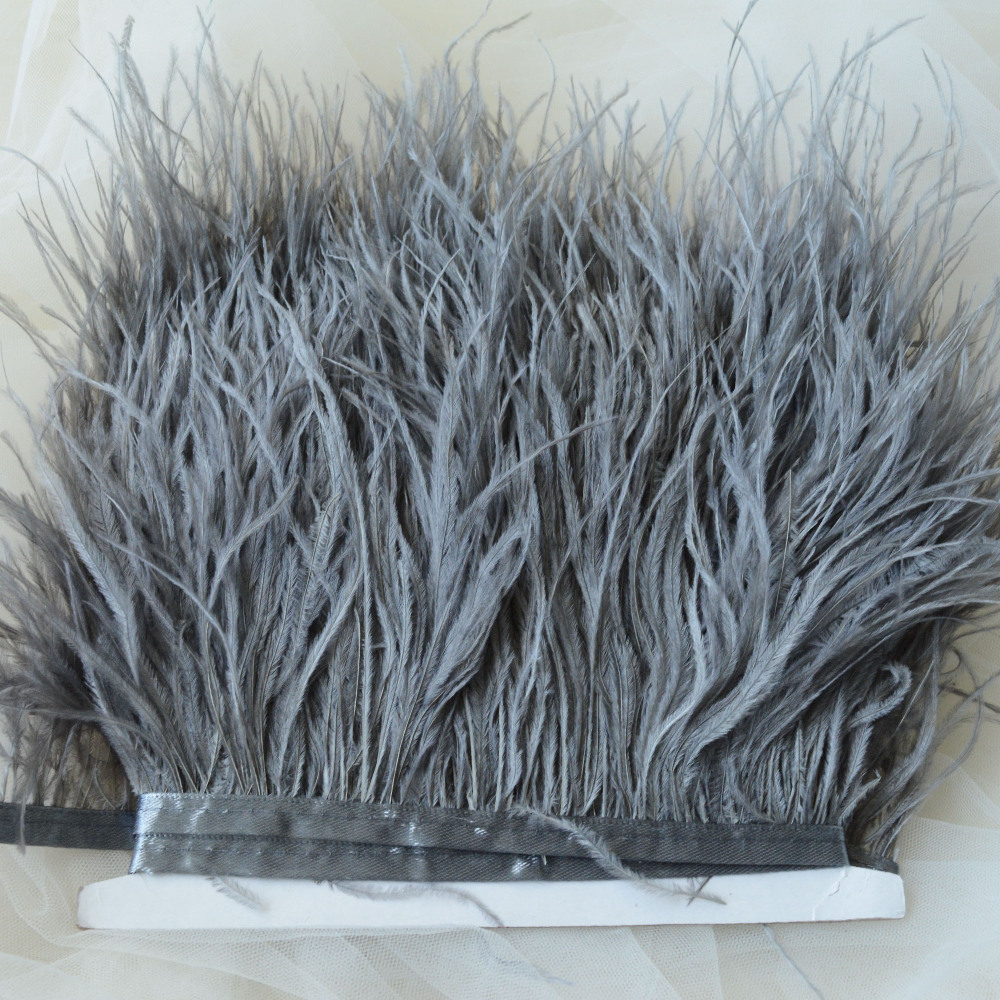 RL-OS01 Ostrich Fringe Feather Trim 34 Colours 1 Meter
