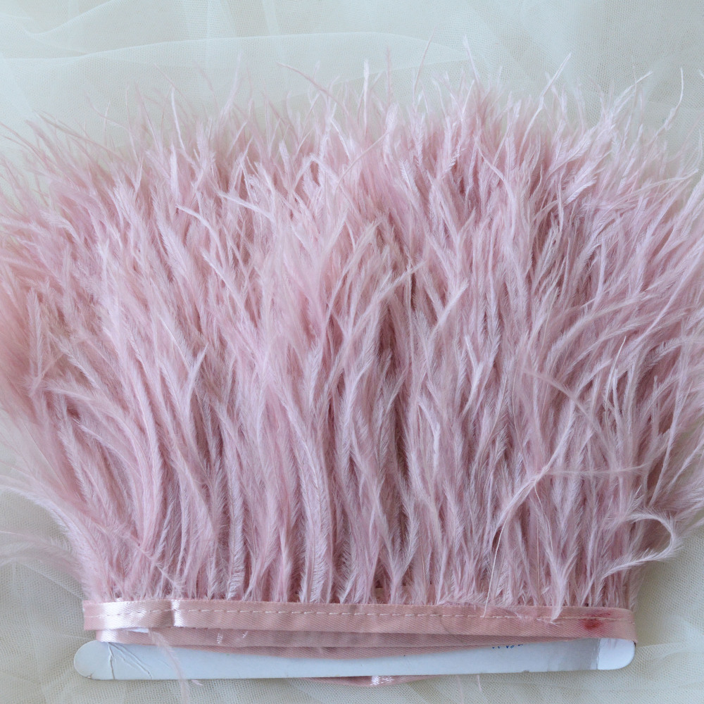 RL-OS01 Ostrich Fringe Feather Trim 34 Colours 1 Meter