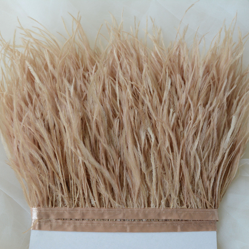 RL-OS01 Ostrich Fringe Feather Trim 34 Colours 1 Meter