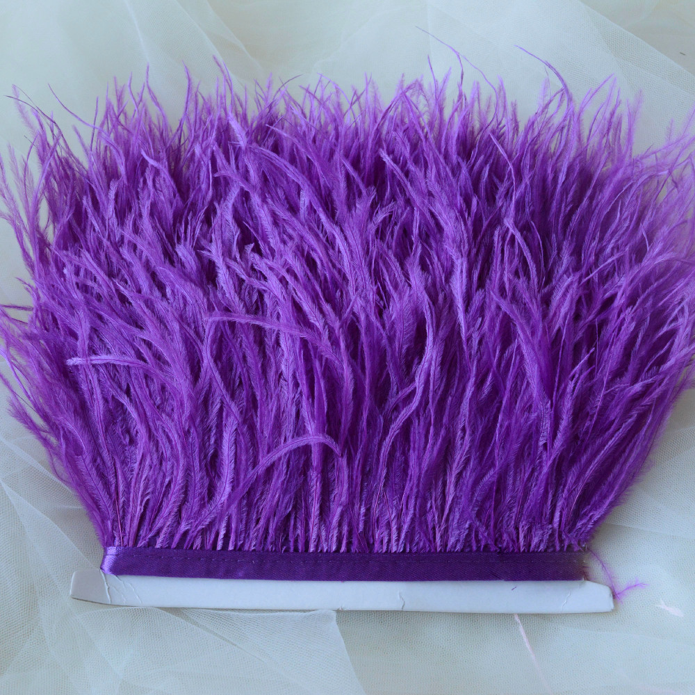 RL-OS01 Ostrich Fringe Feather Trim 34 Colours 1 Meter