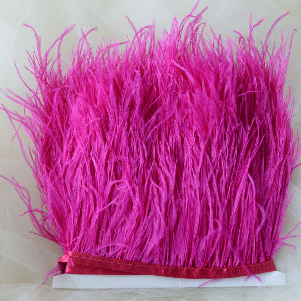 RL-OS01 Ostrich Fringe Feather Trim 34 Colours 1 Meter
