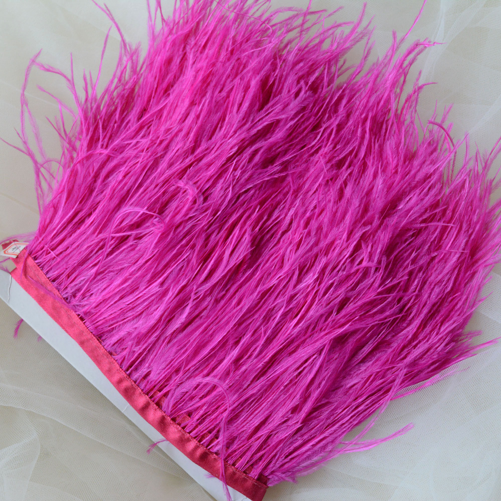 RL-OS01 Ostrich Fringe Feather Trim 34 Colours 1 Meter