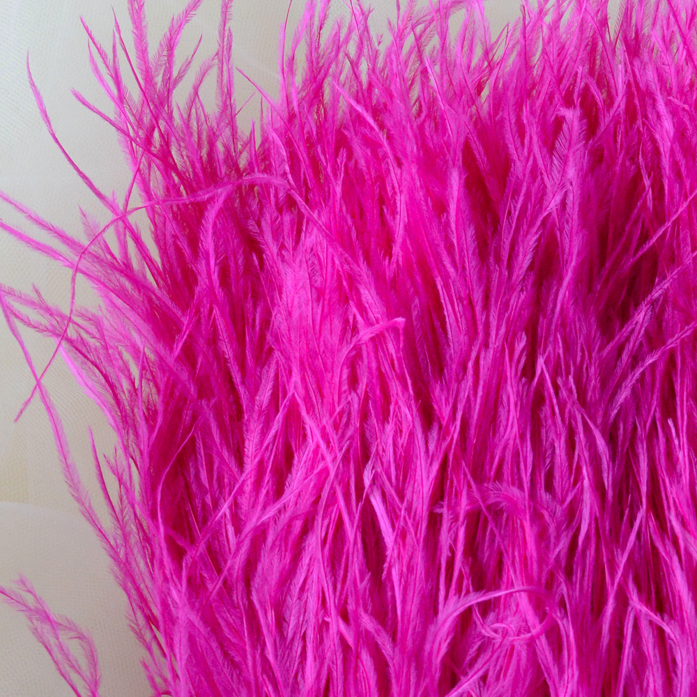 RL-OS01 Ostrich Fringe Feather Trim 34 Colours 1 Meter