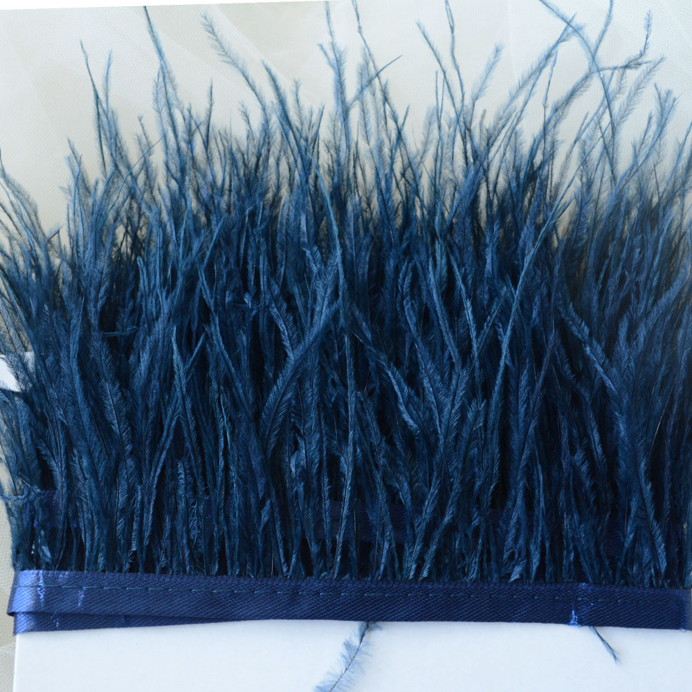 RL-OS01 Ostrich Fringe Feather Trim 34 Colours 1 Meter