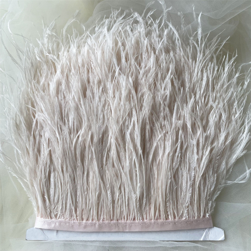 RL-OS01 Ostrich Fringe Feather Trim 34 Colours 1 Meter