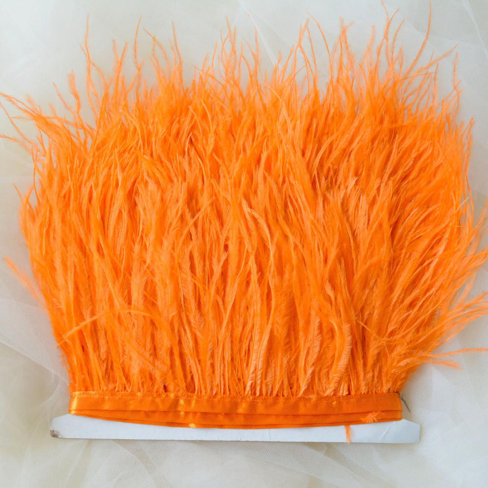 RL-OS01 Ostrich Fringe Feather Trim 34 Colours 1 Meter