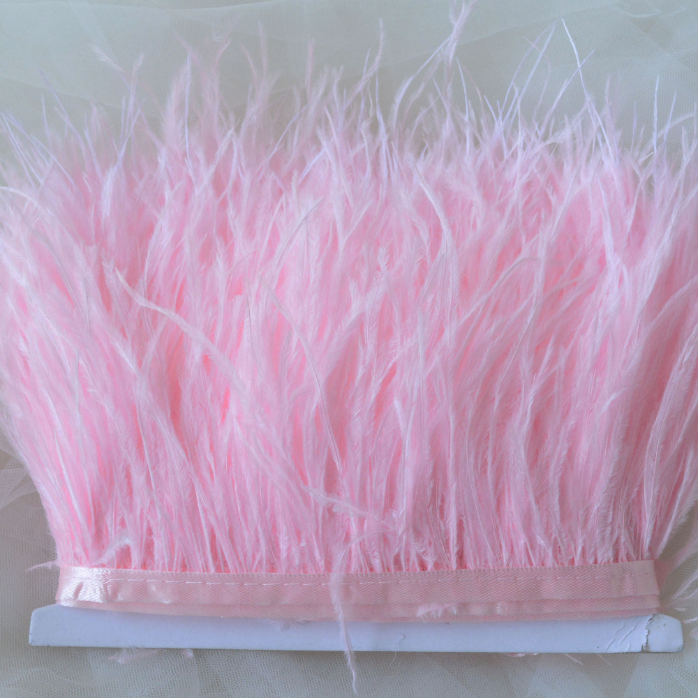 RL-OS01 Ostrich Fringe Feather Trim 34 Colours 1 Meter