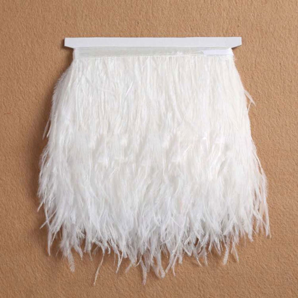 RL-OS01 Ostrich Fringe Feather Trim 34 Colours 1 Meter
