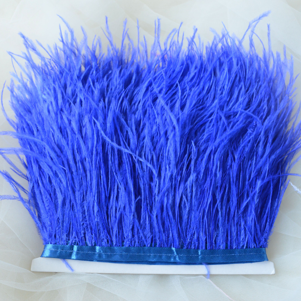 RL-OS01 Ostrich Fringe Feather Trim 34 Colours 1 Meter