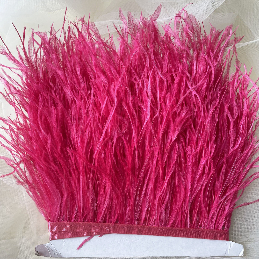 RL-OS01 Ostrich Fringe Feather Trim 34 Colours 1 Meter