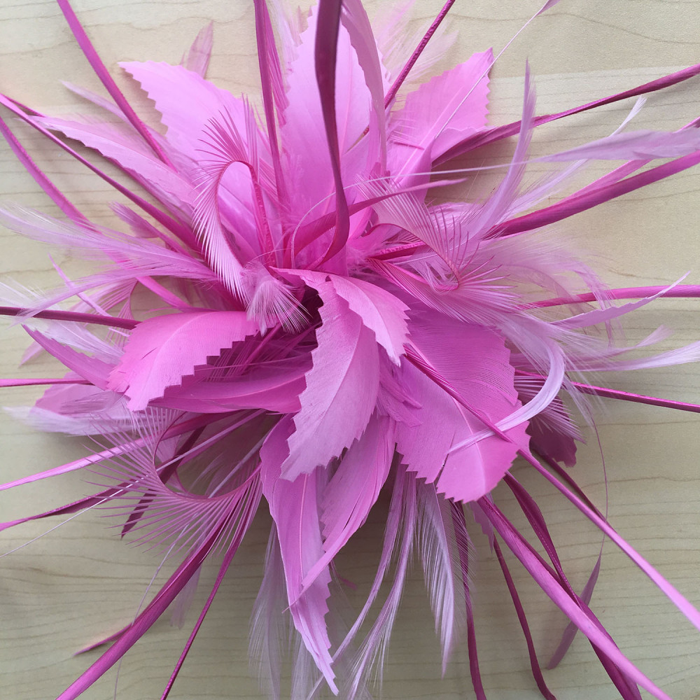 RM640 Feather Mount Goose Feather Millinery Fascinators Hat Handcraft Headress