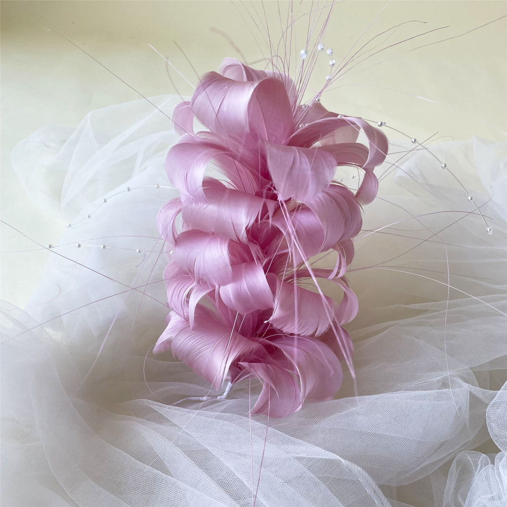 RM708 Feather Mount Goose Feather Millinery Fascinators Hat Handcraft Headress