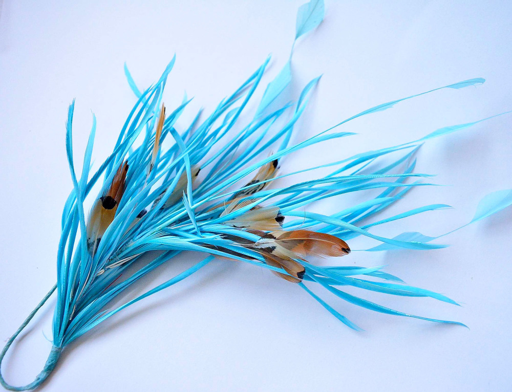 RM624 Feather Mount Goose Feather Millinery Fascinators Hat Handcraft Headress