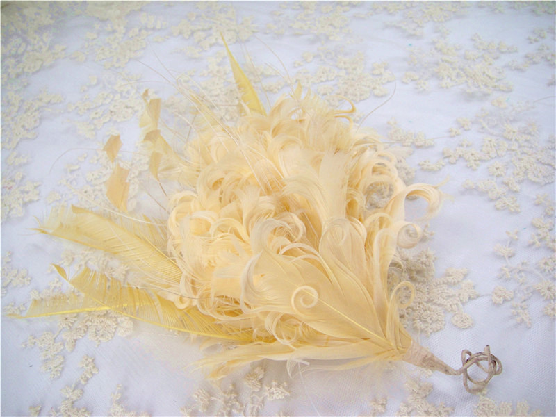 RM525 Feather Mount Goose Feather Millinery Fascinators Hat Handcraft Headress