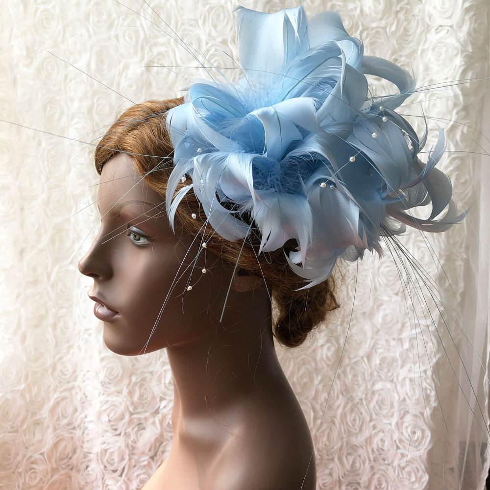 RM725 Feather Mount Goose Feather Millinery Fascinators Hat Handcraft Headress