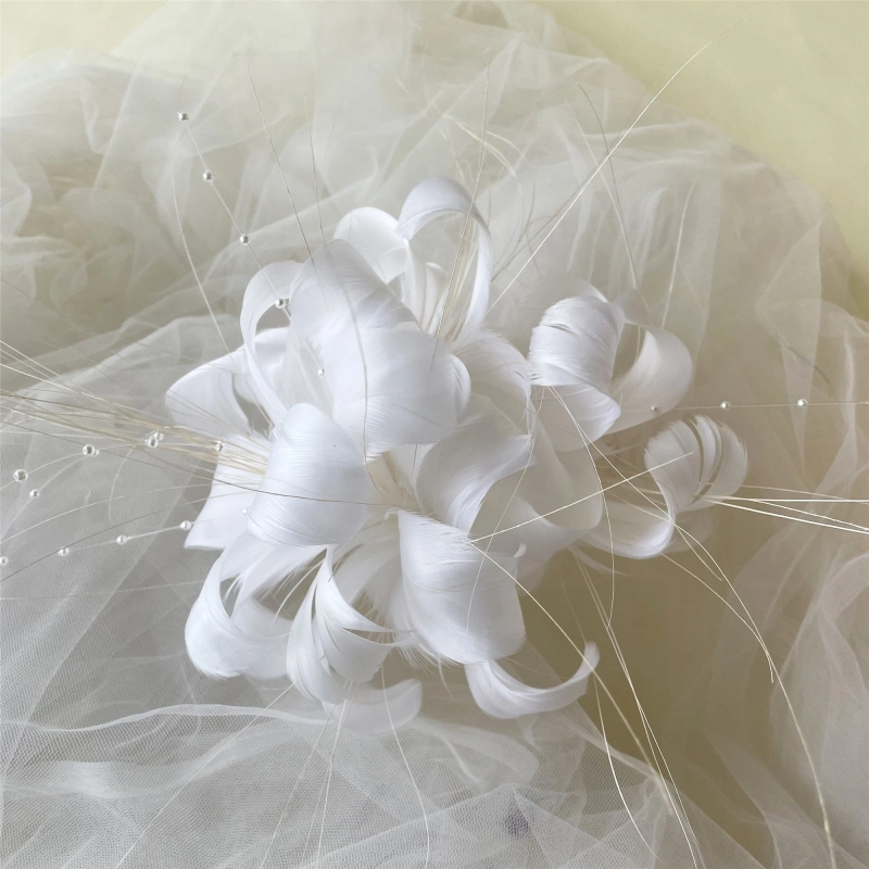 RM709 Feather Mount Goose Feather Millinery Fascinators Hat Handcraft Headress