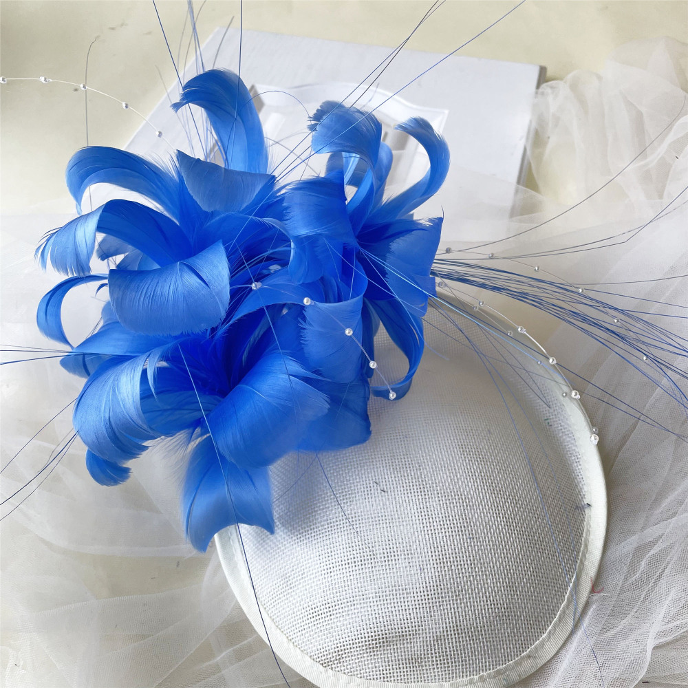RM716 Feather Mount Goose Feather Millinery Fascinators Hat Handcraft Headress
