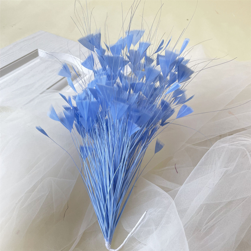 RM611 Feather Mount Stripped Coque Feather Millinery Fascinators Hat Handcraft Headress