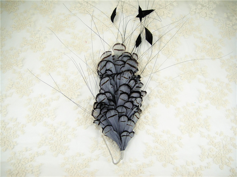 RM515 Feather Mount Hackle Goose Feather Millinery Fascinators Hat Handcraft Headress