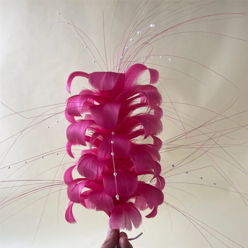 RM725 Feather Mount Goose Feather Millinery Fascinators Hat Handcraft Headress