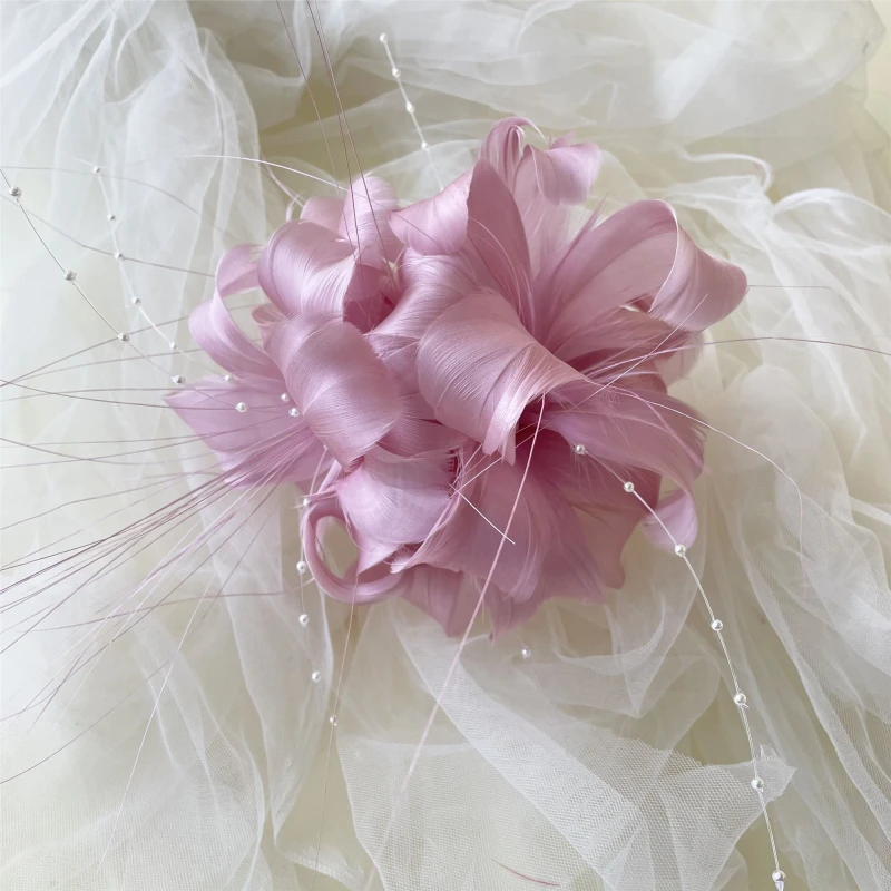 RM708 Feather Mount Goose Feather Millinery Fascinators Hat Handcraft Headress